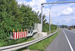 Verkehrsschranke, Knetzgau Tunnel